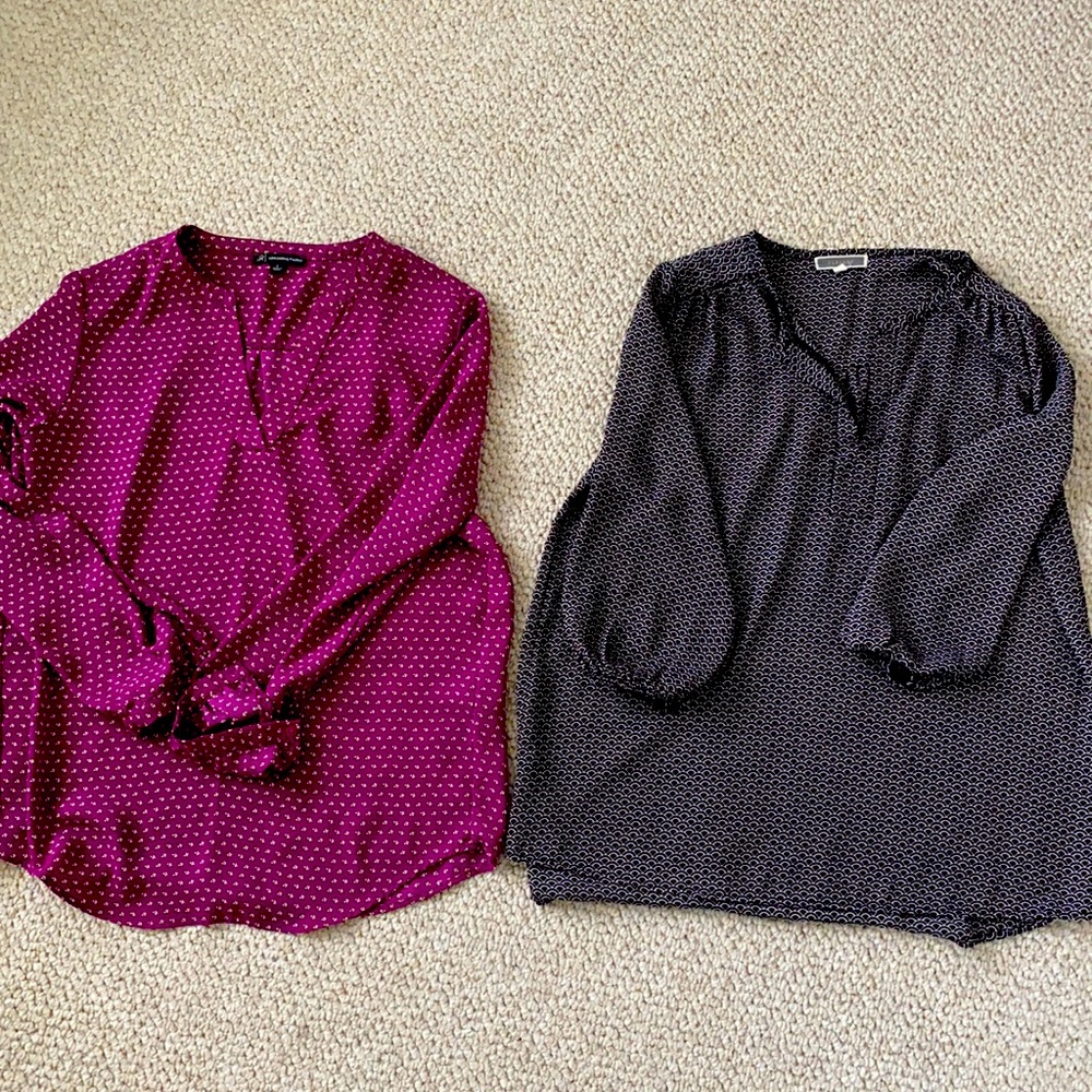 Lot of 2 small dress shirts